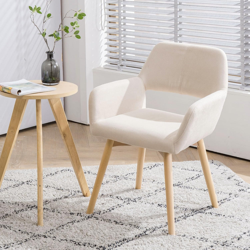 Mid Century Modern Dining Chairs Set of 2 & 4 & 6 Comfy Accent Chair ...