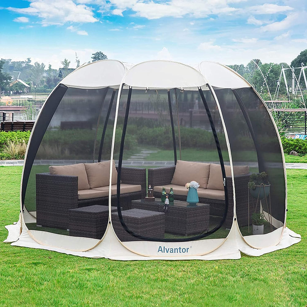 Alvantor Pop Up Screen House Tent, Instant Outdoor Gazebo with Mosquito Netti...