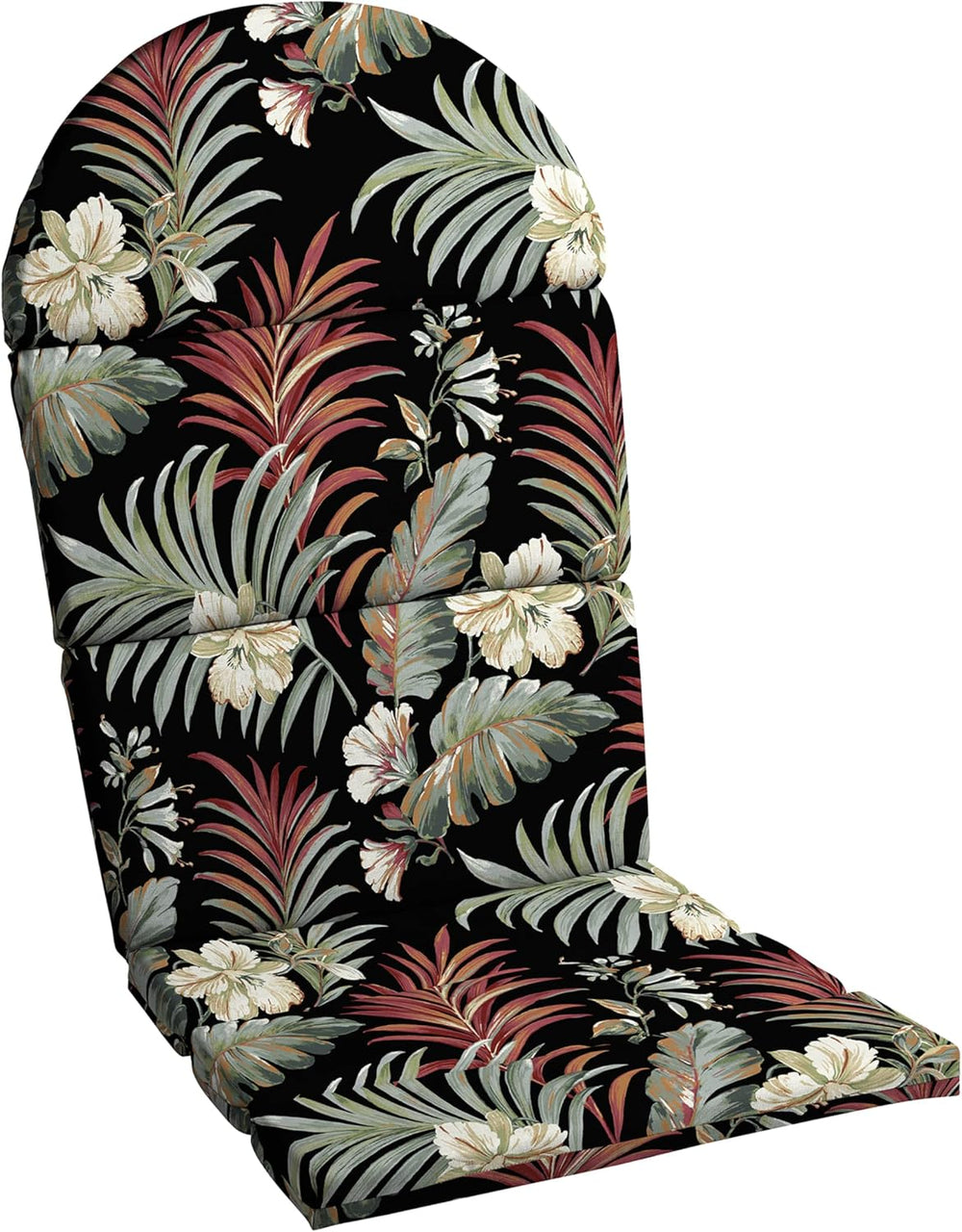 Arden Outdoor Adirondack Chair Cushion, Foam, 20x46, Black Tropical