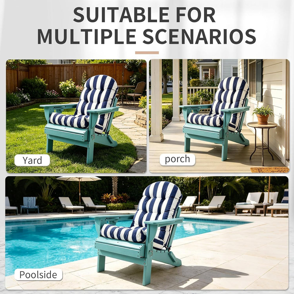 Adirondack Chair Cushion, High Back Patio Chair Cushions 48 x 19.7 x 4.7 Inch...