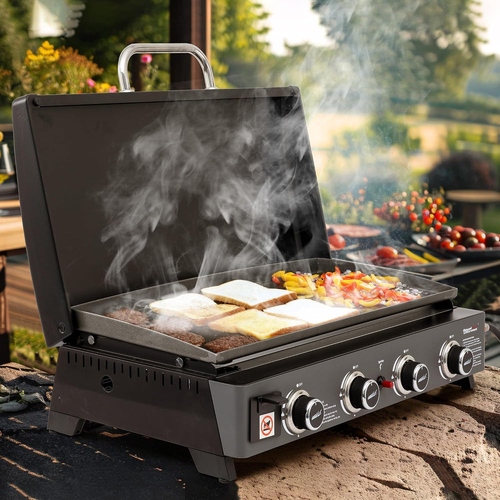 Royal Gourmet PD4001 4 Burner Propane Gas Griddle, Removable Standing Cart