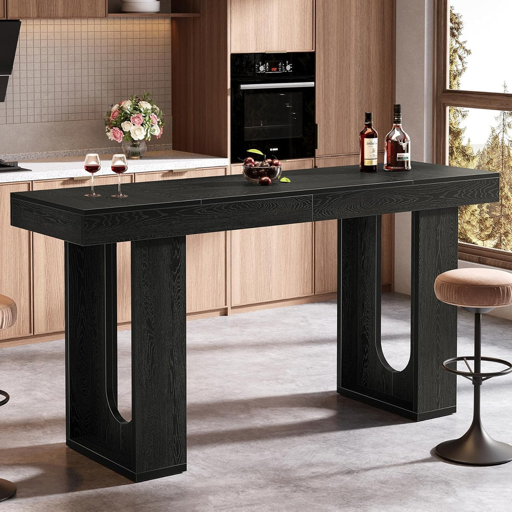 Tribesigns 70.9-Inch Extra Long Bar Table, Modern Counter Height Pub Table, R...