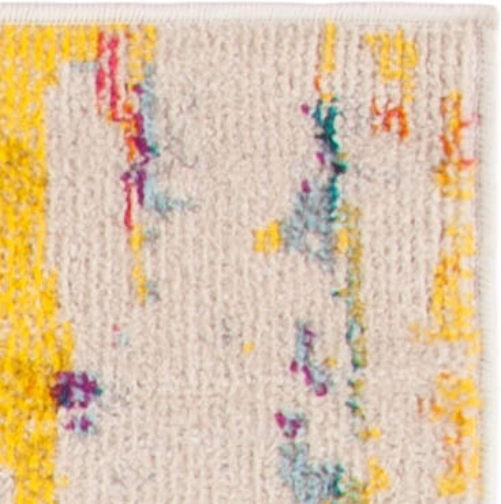SAFAVIEH Madison Collection Area Rug - 6'7" Square, Beige & Yell...