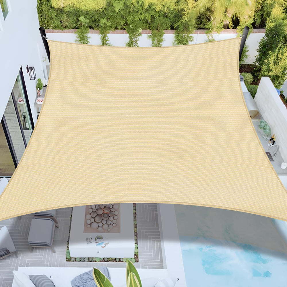 Bynbbur Sun Shade Sail 10'x12' Rectangle Shade Cloth for Garden, Perm...