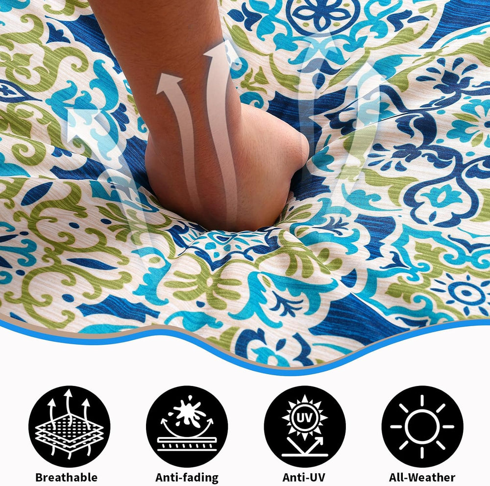 14 Piece Outdoor Patio Cushion Covers Replacement Waterproof with Zipper for ...