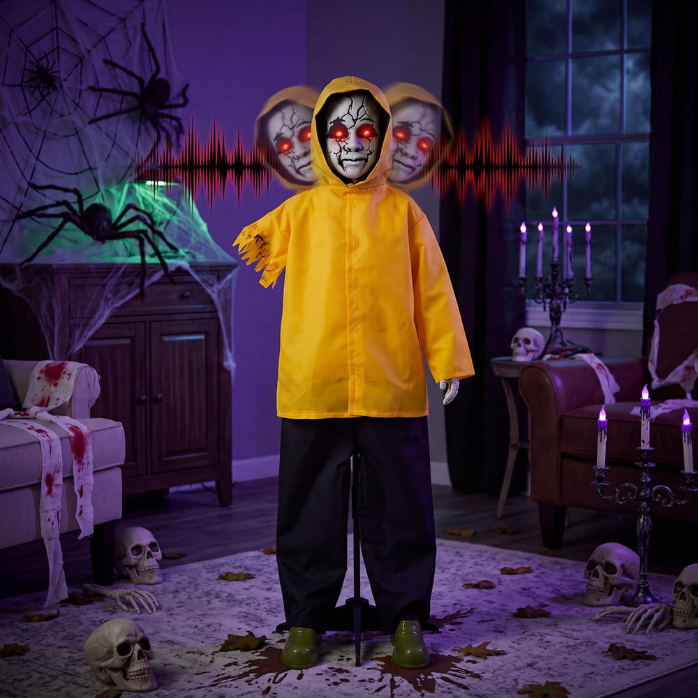 JOYIN Halloween Decorations Outdoor Ghost, Life Size Halloween Animatronics G...