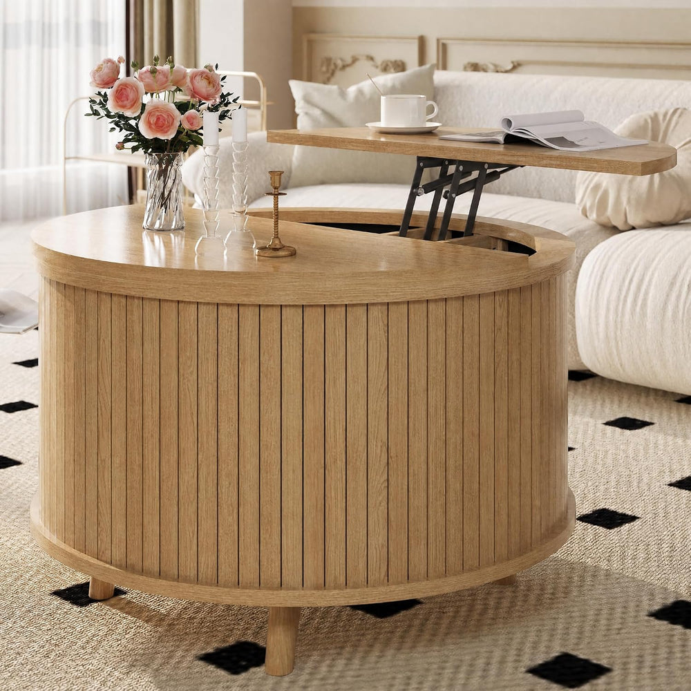 Easyego Lift Top Coffee Table for Small Spaces, 31.5" Mid-Century Modern...