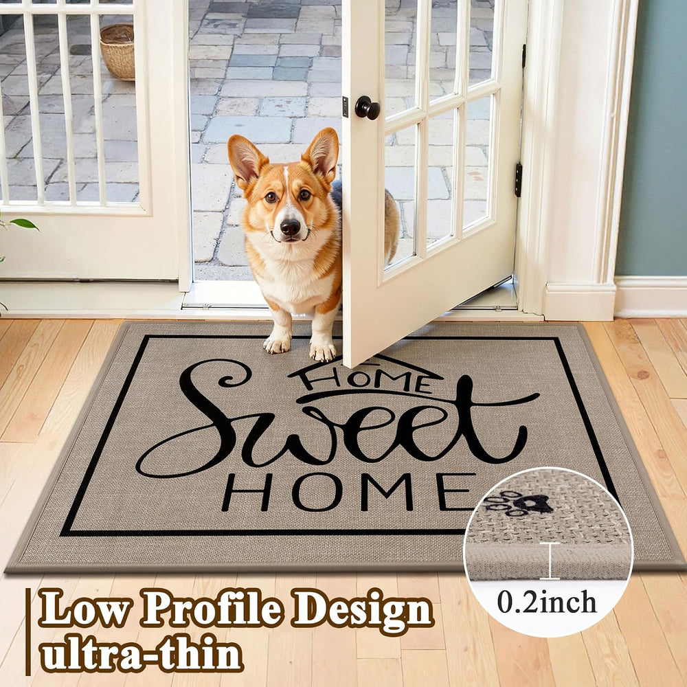 Vaukki Indoor Door Mat 32"x48", Ultra Thin Doormat Indoor Entrance