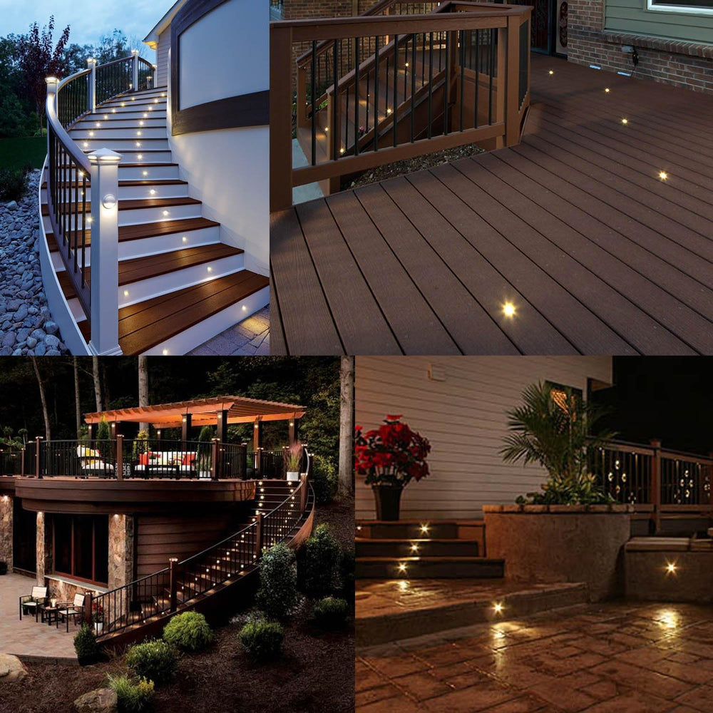 LED Deck Lights, 0.7" Tiny Deck Driveway Light Dock Path Step Road Light...