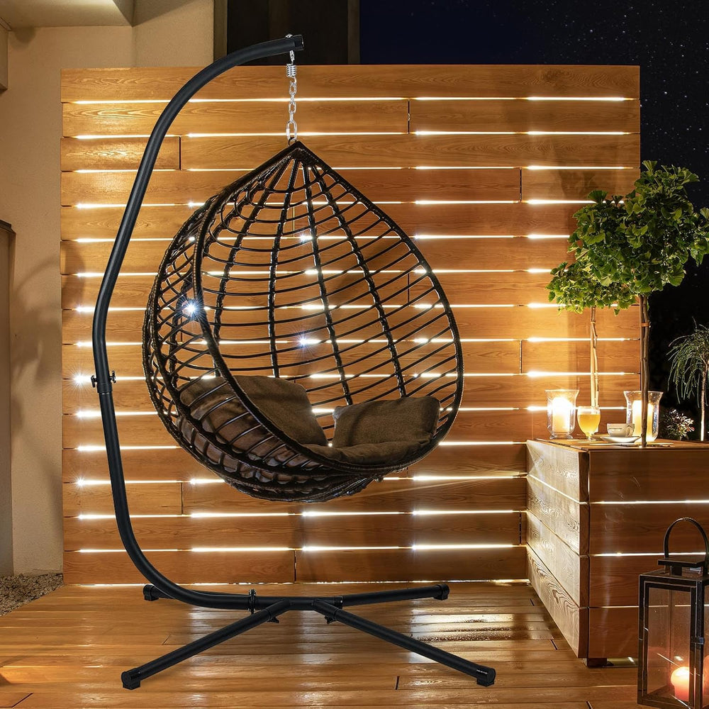 BPS Hammock Steel Stand Only C-Stand for Hanging Hammock Chairs - 300 Pound C...