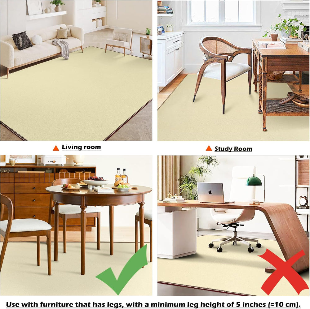 120V Electric Heated Mat Easy Clean PVC Surface Heating Carpet Space Heater F...
