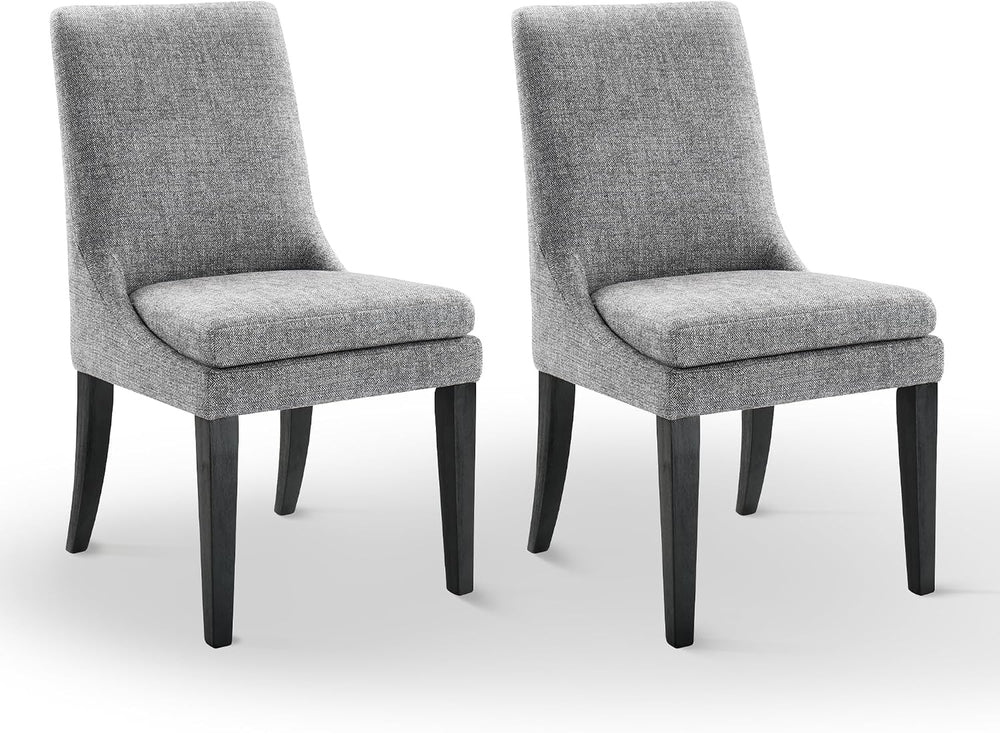 KISLOT Upholstered Dining Chairs Modern Sidechair Performance Fabric High Bac...