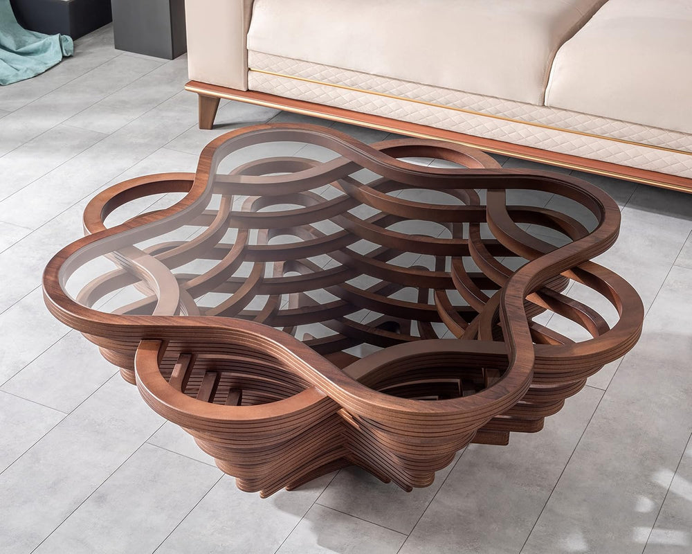 by Papella Design, Cloud Coffee Table, Modern Decorative Wooden Center Table,...