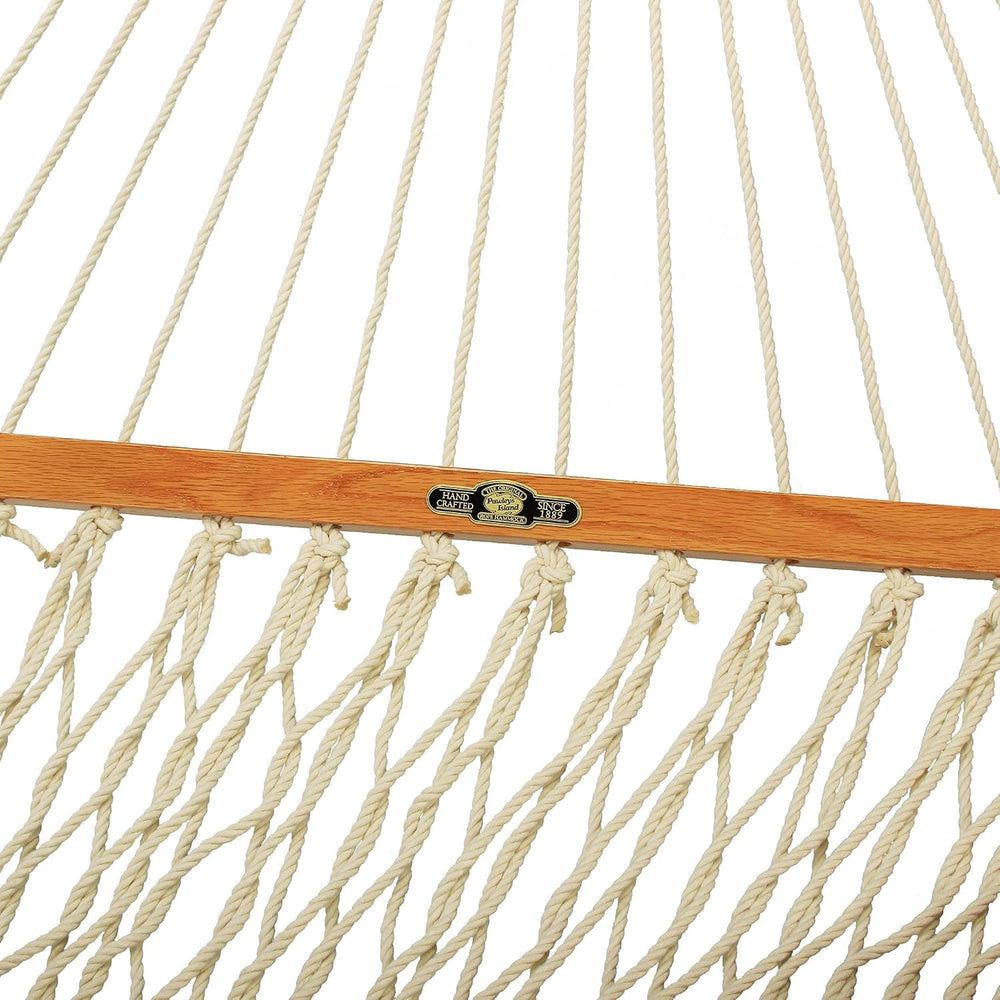 Original Pawleys Island Single Oatmeal DuraCord Rope Hammock – 12 ft. x 50 in...
