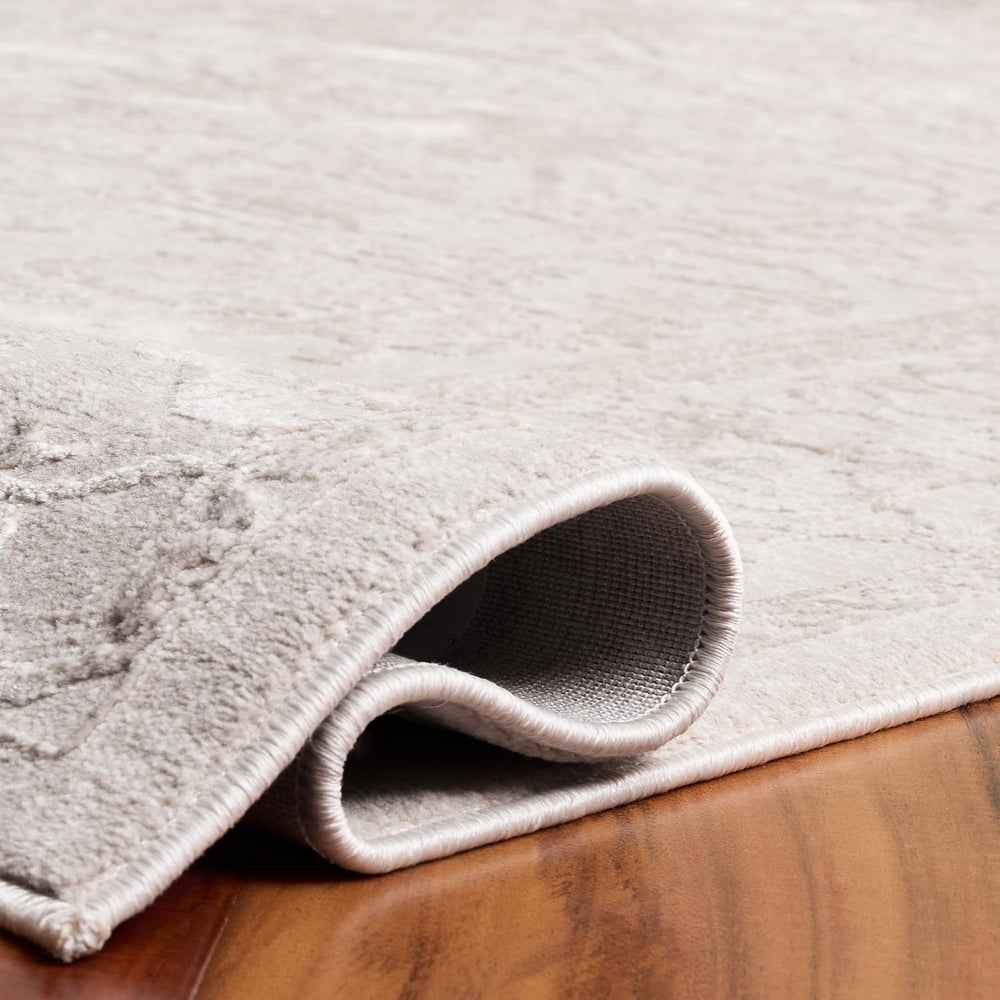 SAFAVIEH Area Rug 10' Square - Reflection Collection - Large - Cream &...