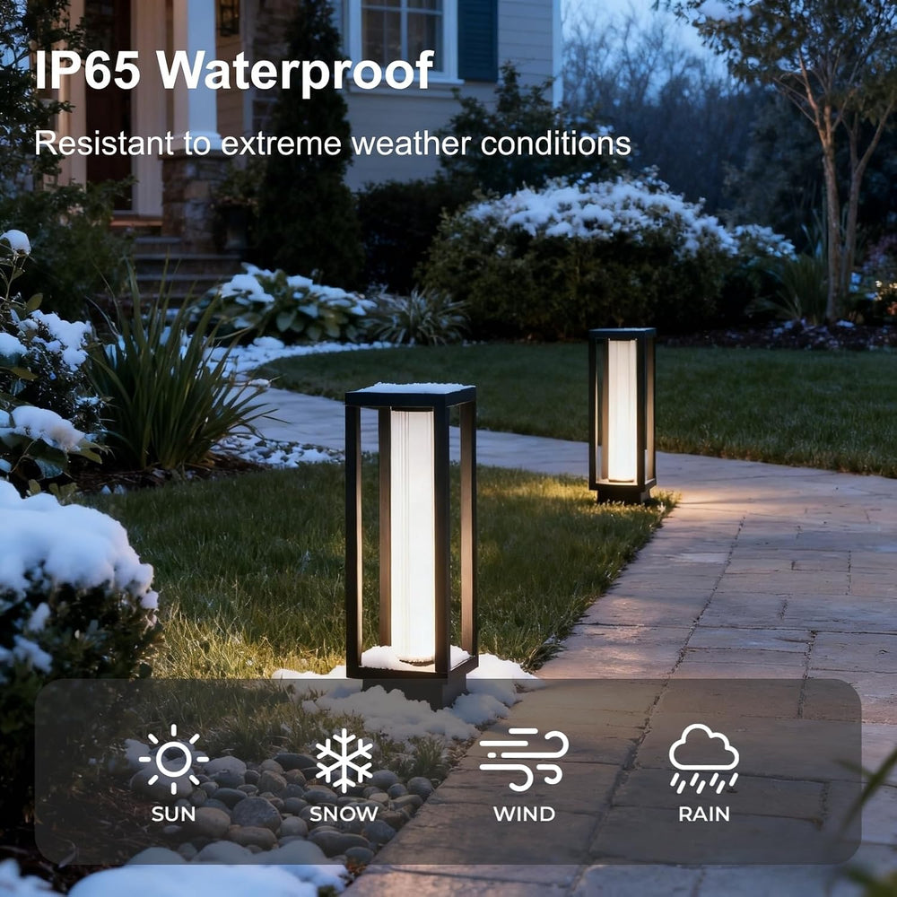 SkyGlow 15" Pathway, Column, and Garden 3-in-1 Light, 120V/12V Aluminum ...
