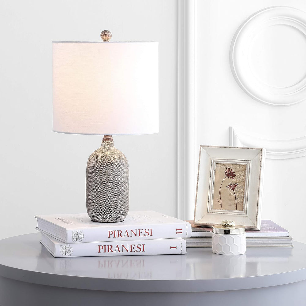 SAFAVIEH Lighting Collection Alvaro Wash Grey 19-inch Bedroom Living Room Hom...