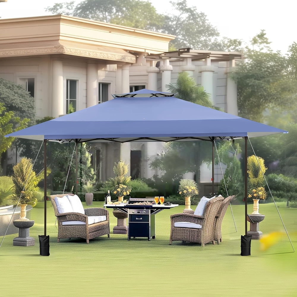 PHI VILLA 13x13 Pop up Canopy Tent, Instant Outdoor Easy One Push Tents