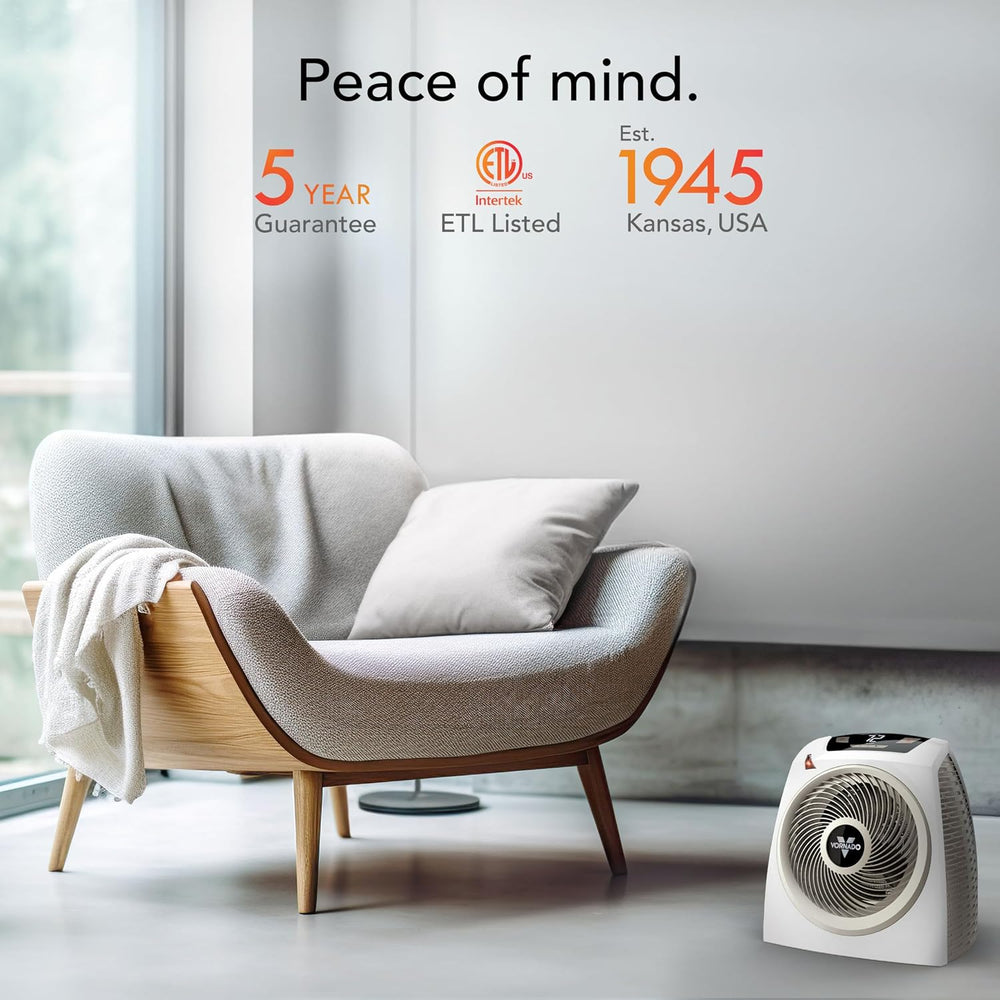 Vornado AVH10 (2025) Space Heater, Fan Only Mode, Auto Climate, White