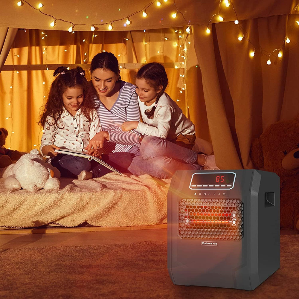 VOLTORB Freestanding Portable Electric Space Heater for Bedroom or Indoor Use...