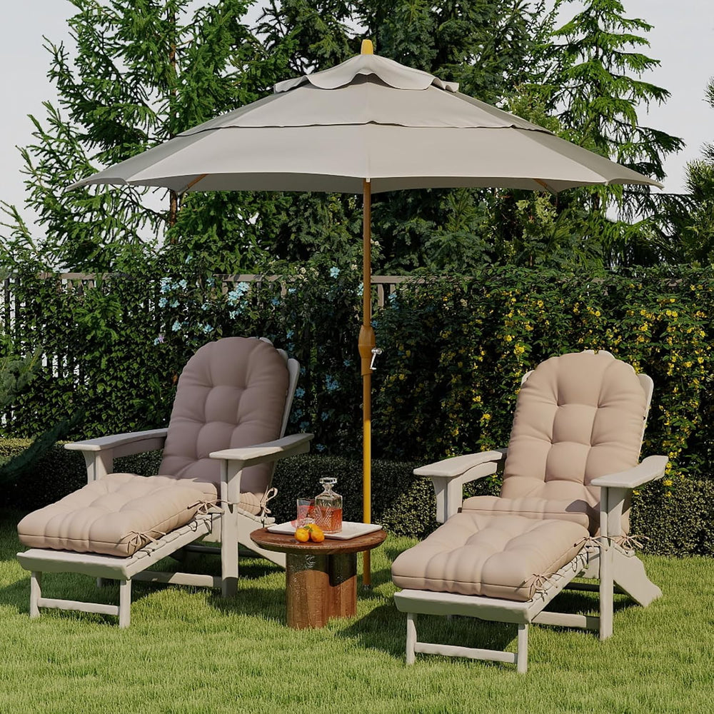 Outdoor Adirondack Chair Cushion 44x19x4 Inch, Beige