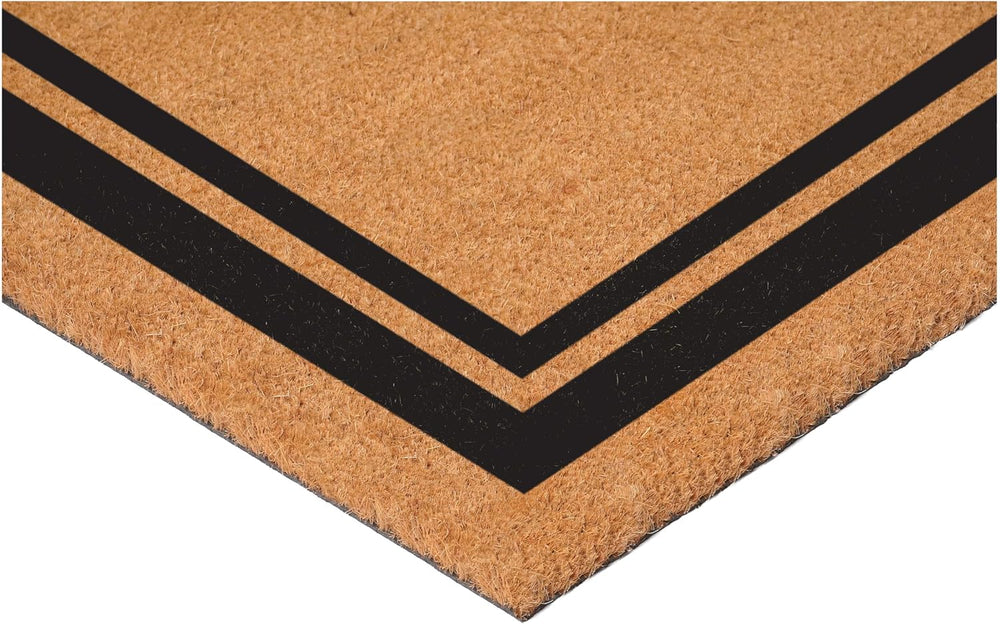 Calloway Mills 152962436S Black Border 24" x 36" Monogram Doormat, ...