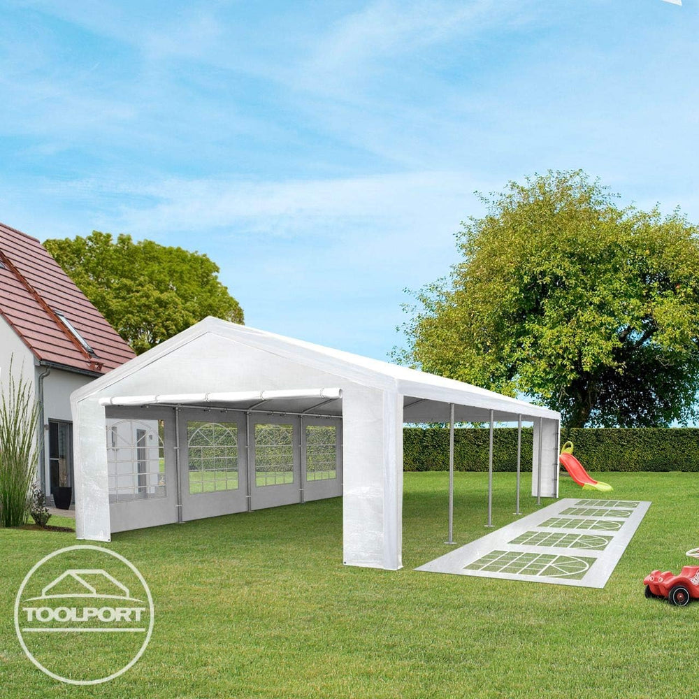 TOOLPORT 16x33 ft Canopy Party Tent, White