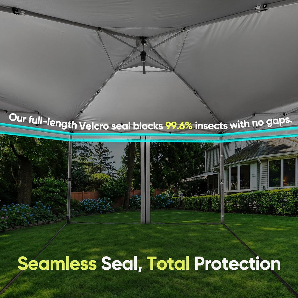 Quictent 8'x8' Pop up Screened Canopy Tent with Mosquito Netting