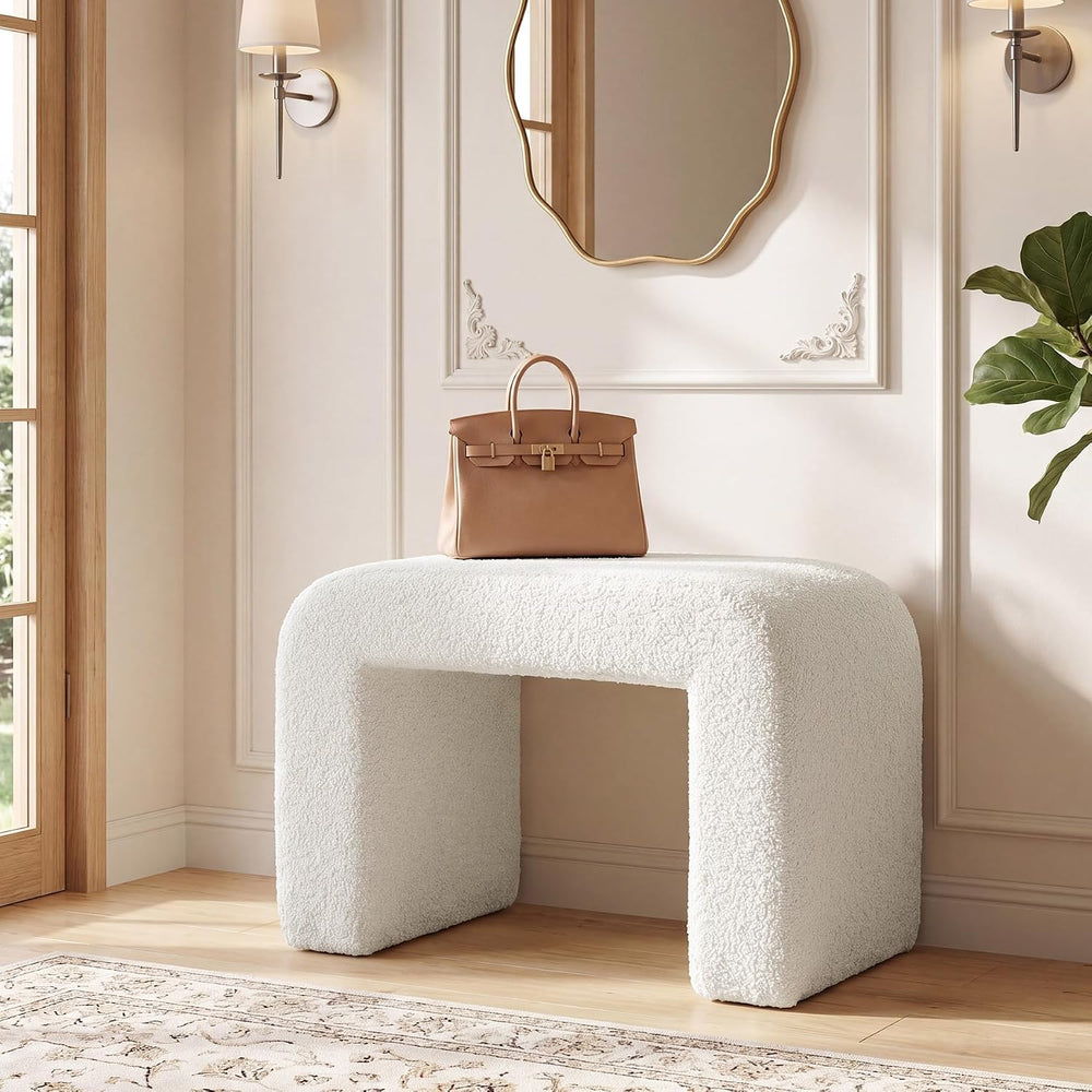 Tribesigns Vanity Stool Chair, Large Foot Stool Ottoman, Modern Foot Rest for...