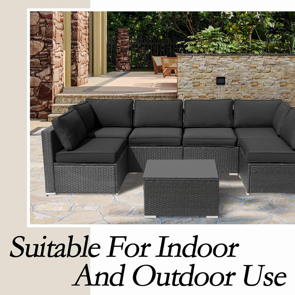 14Pieces Patio Cushion Covers Replacement Outdoor Couch Cushions Covers Splas...