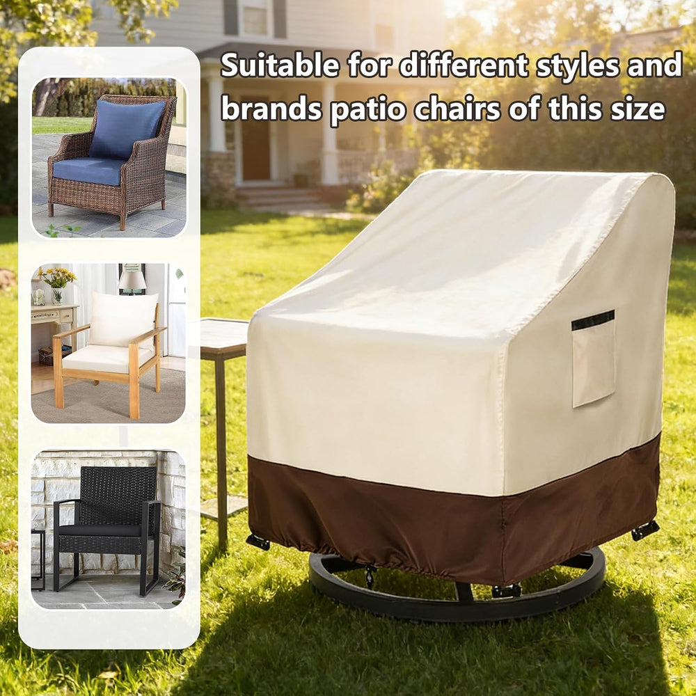 Waterproof Patio Chair Covers 2 Pack, 35" W x 37" D x 38.5" H