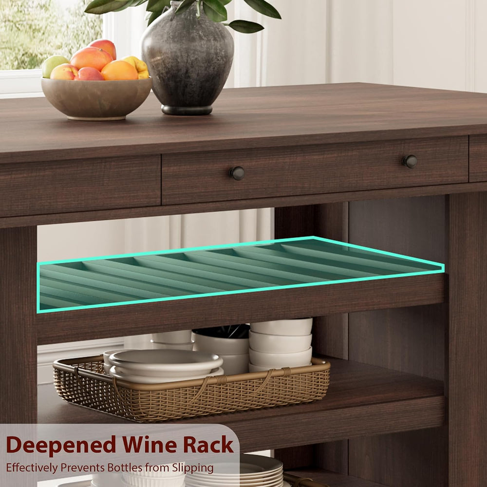 Garvee Counter Height Dining Table with 2 Drawers, 36" Farmhouse Wooden ...
