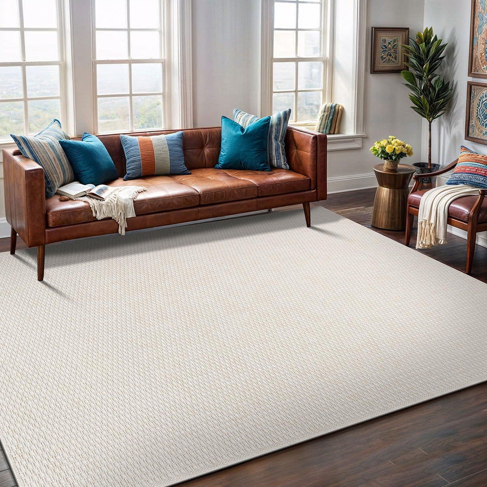 Easy Jute Rug 6x9 Indoor Outdoor Natural Rugs Solid Fiber Rug Woven Area Rug ...