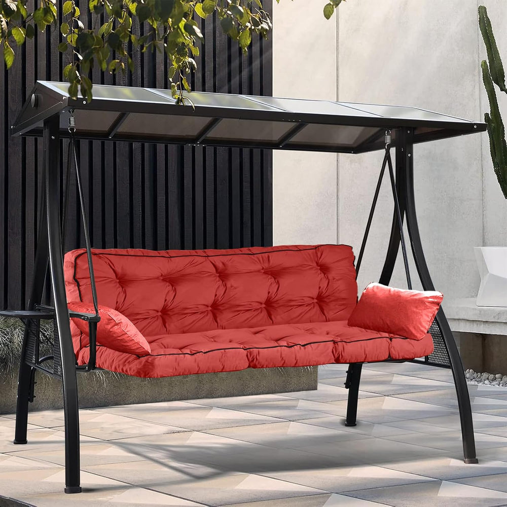 Outdoor Swing Cushions Waterproof, Thicken Porch Swing Cushion Replacement, 7...