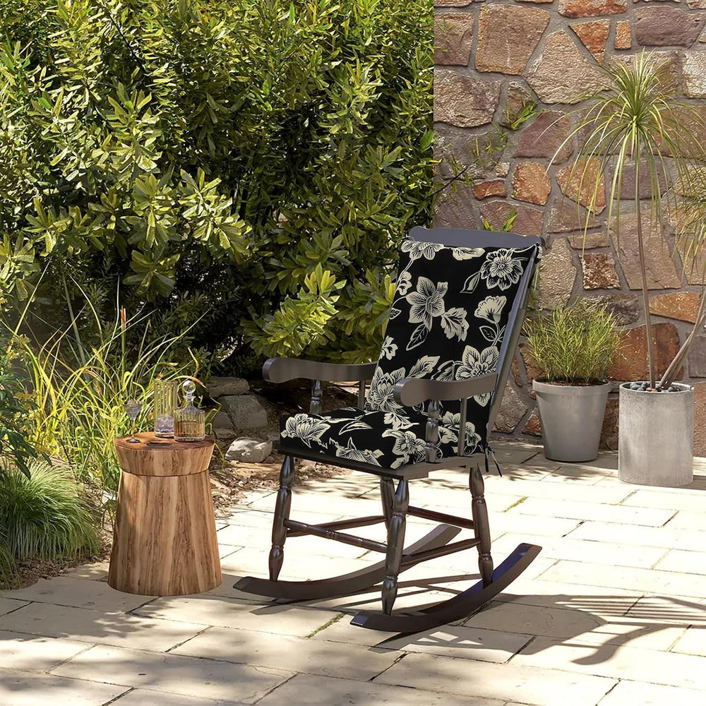 DYTXIII Set of 2 Rocking Chair Cushions for Outdoor/Indoor Use,Water Resistan...