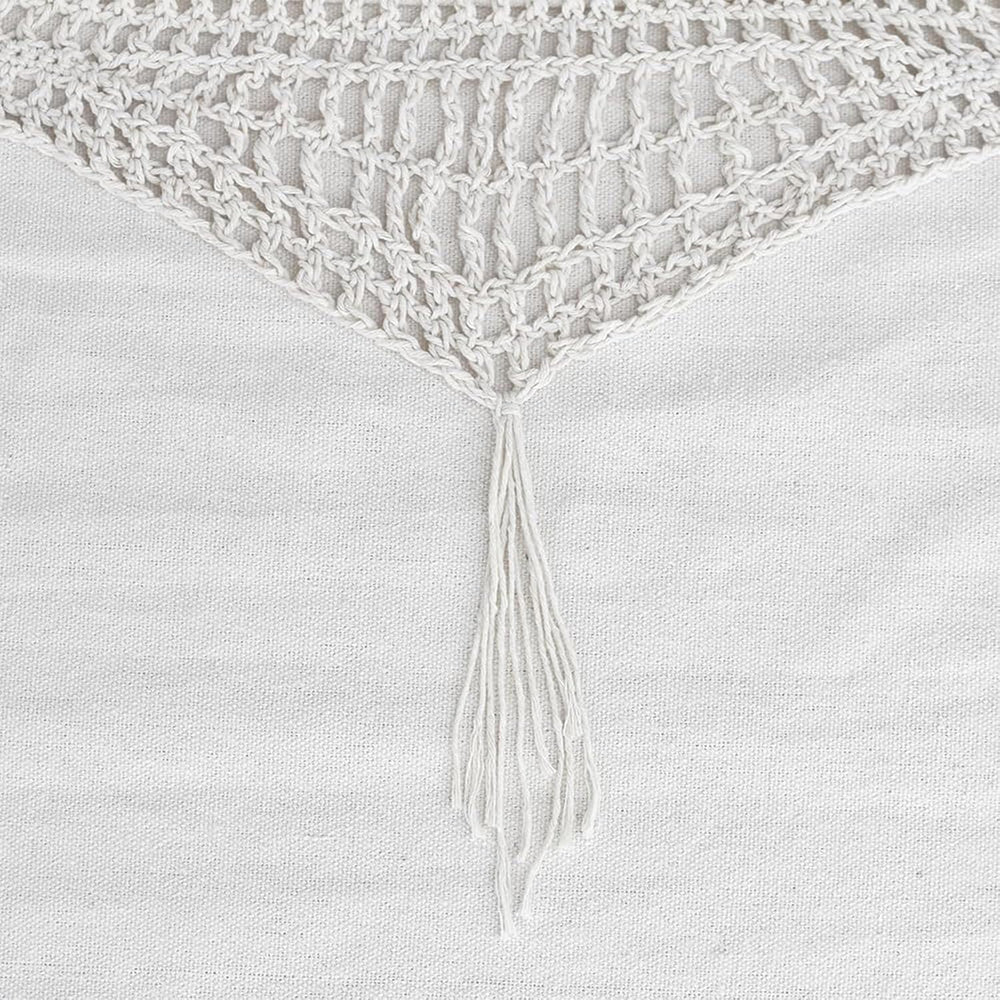 Vivere Double Cotton Hammock with Solid Pine Arc Stand - 450 lb Capacity, Dur...