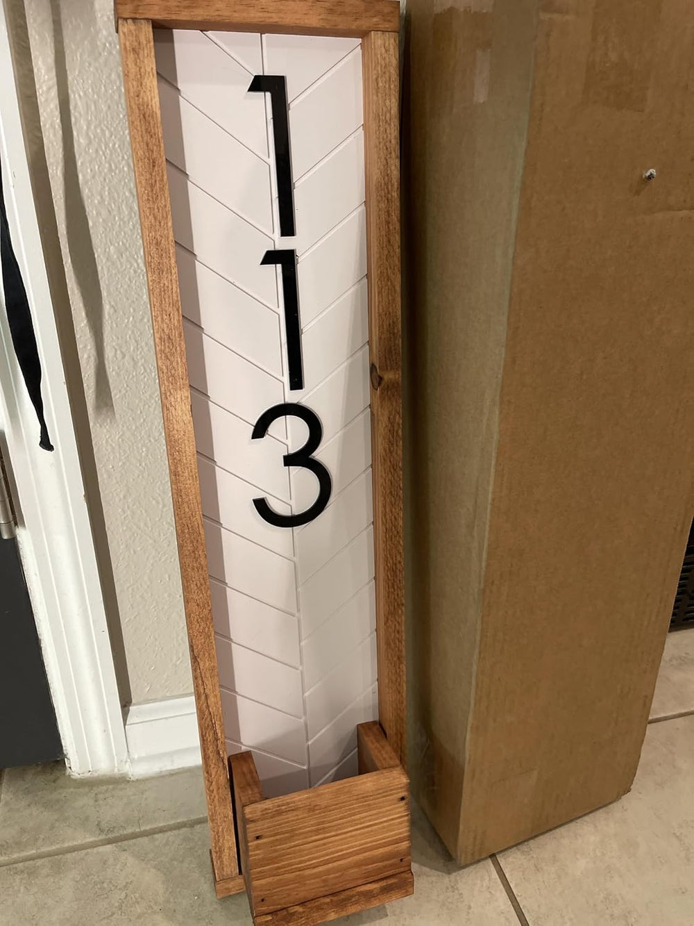 Fairview Customizable Vertical Address Sign Planter for your House, Vertical ...