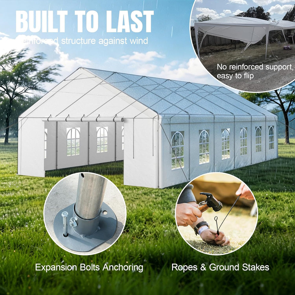 20x40 ft Party Tent Heavy Duty, Large Tents for Parties, Wedding and Event, C...