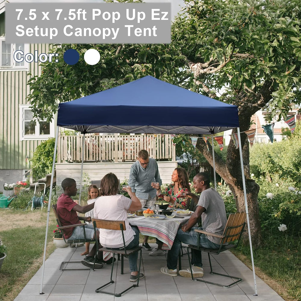 Outvita Outdoor Canopy 7.8x7.8' Pop Up Commercial Instant Gazebo Tent Blue