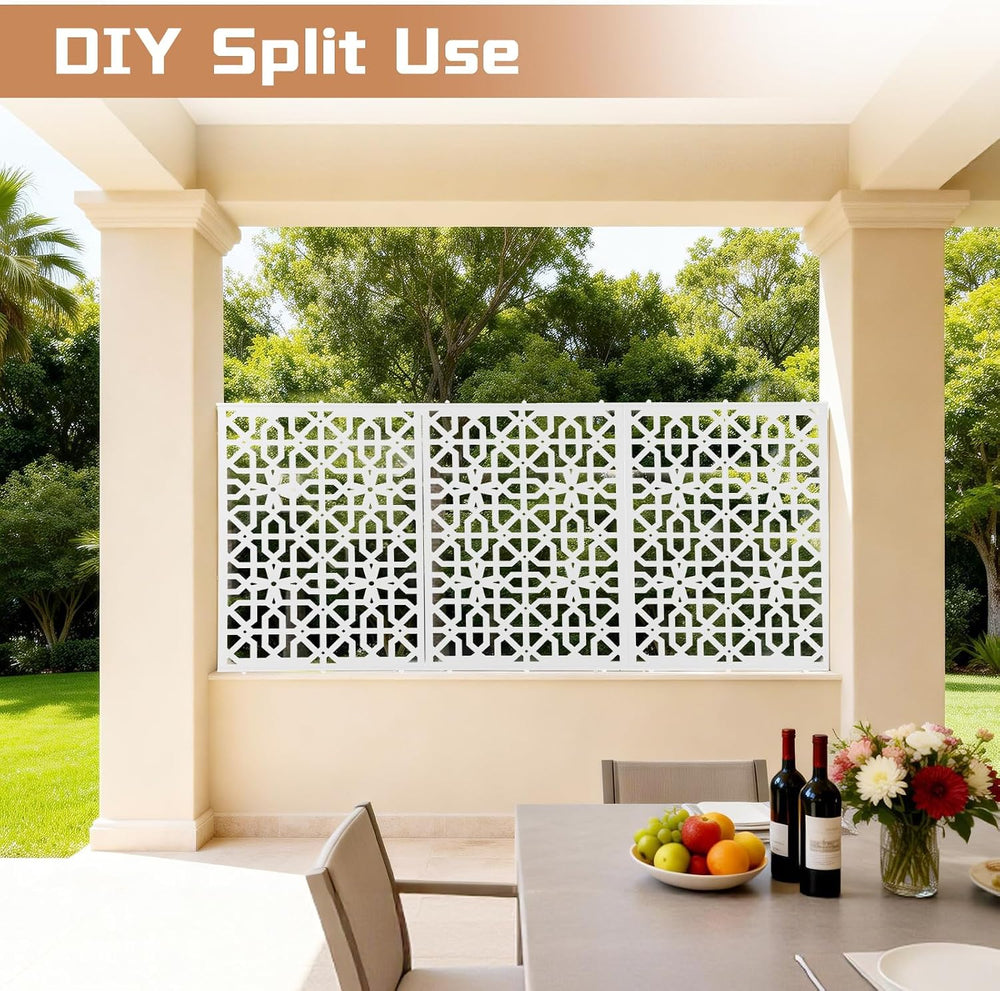 Outdoor Privacy Fence Screen,Freestanding Privacy Screen & Panels with St...