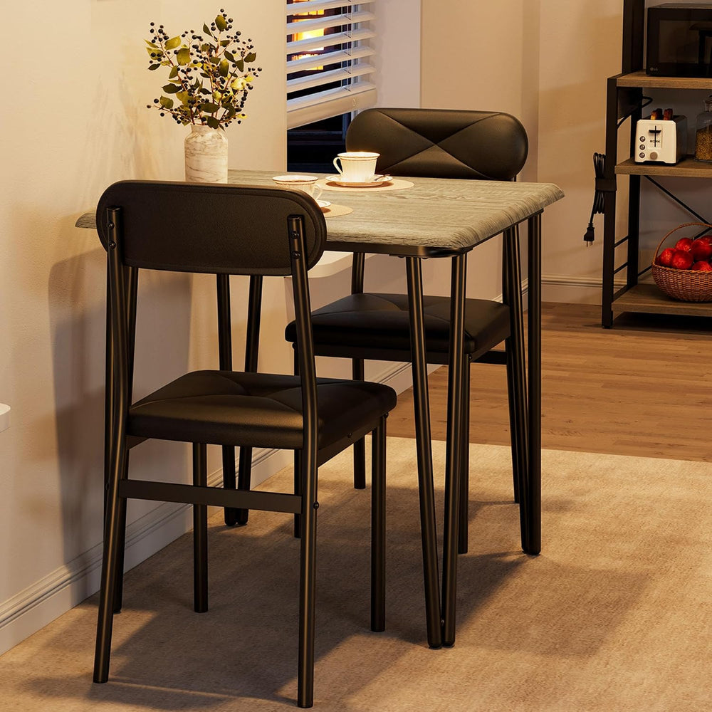 IDEALHOUSE Dining Table Set for 4, Kitchen Table with Upholstered Chairs for ...