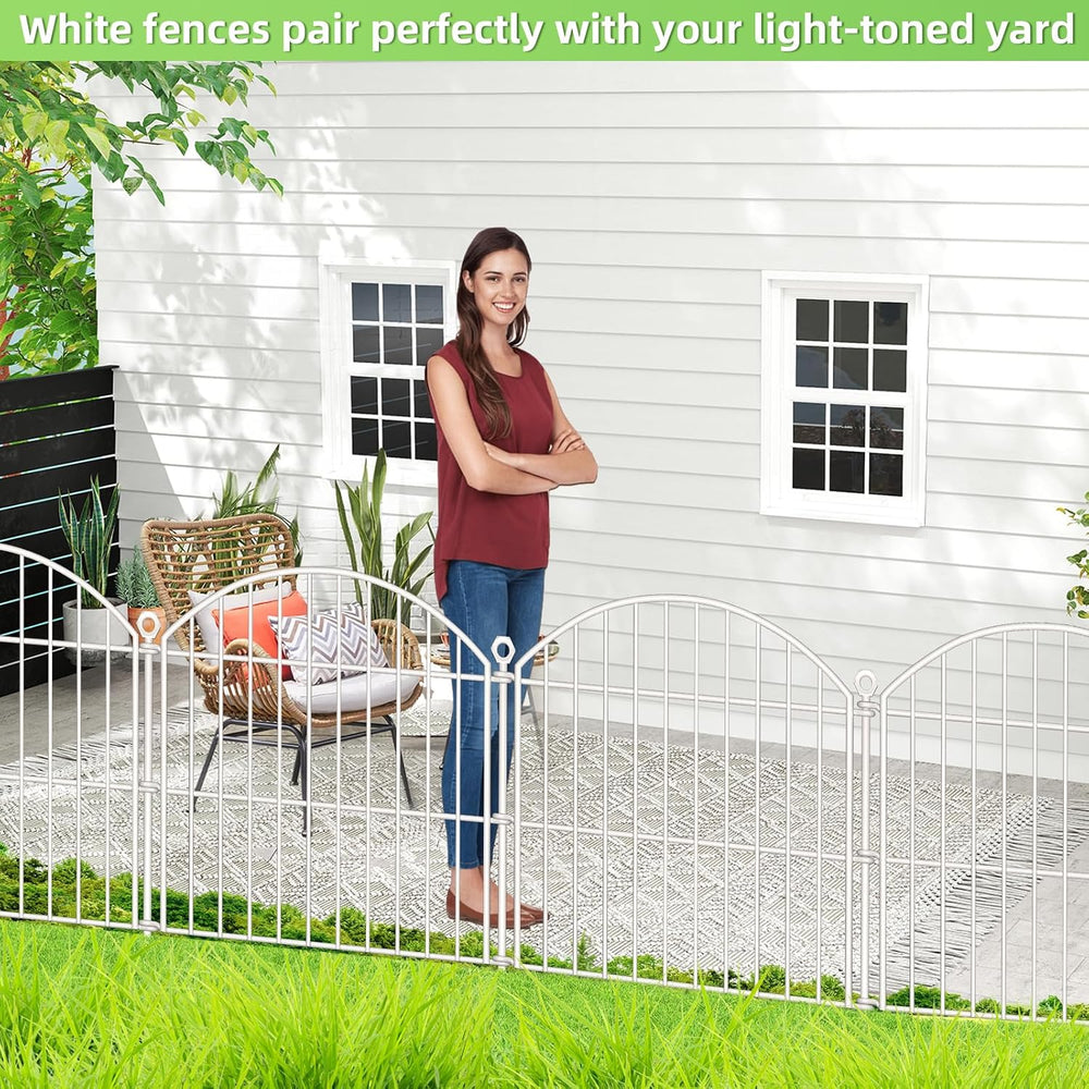Decorative Garden Fence, 24in (H) x 20ft(L) No Dig Fence