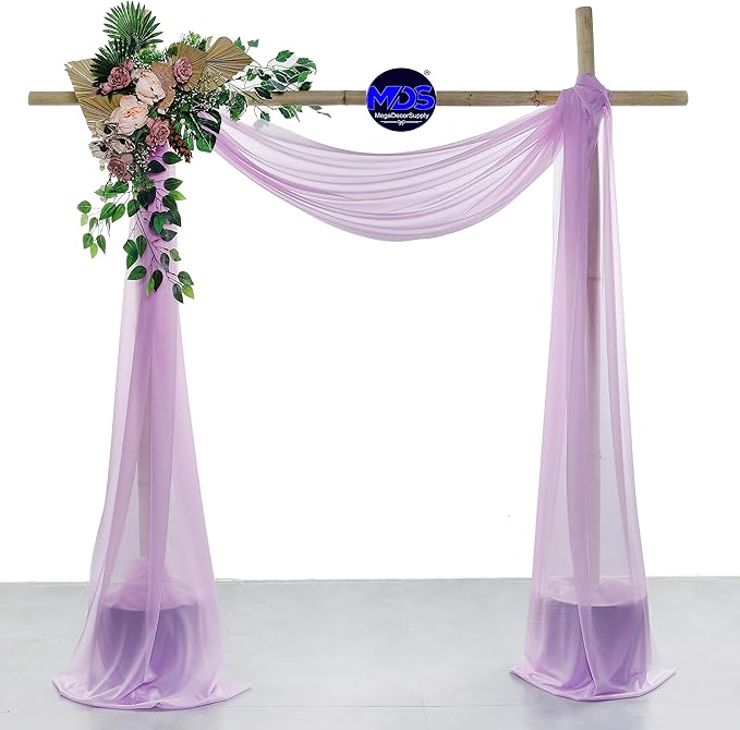 MDS Halloween Chiffon Draping Fabric - 2 Panel, 30" Wide x 40ft Long - S...
