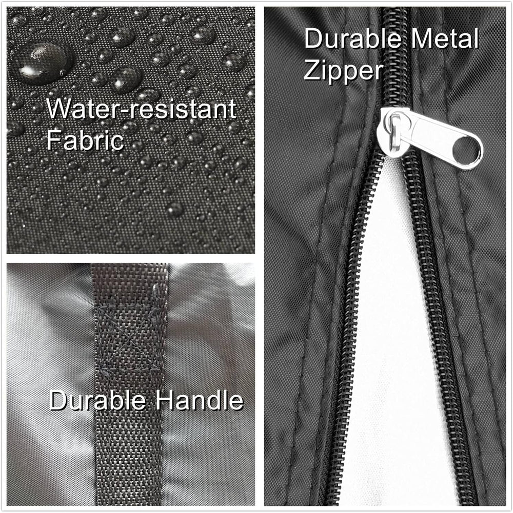 Outdoor Waterproof Patio Cushion Storage Bag 2 Pack, 68" Anti-UV Weather...