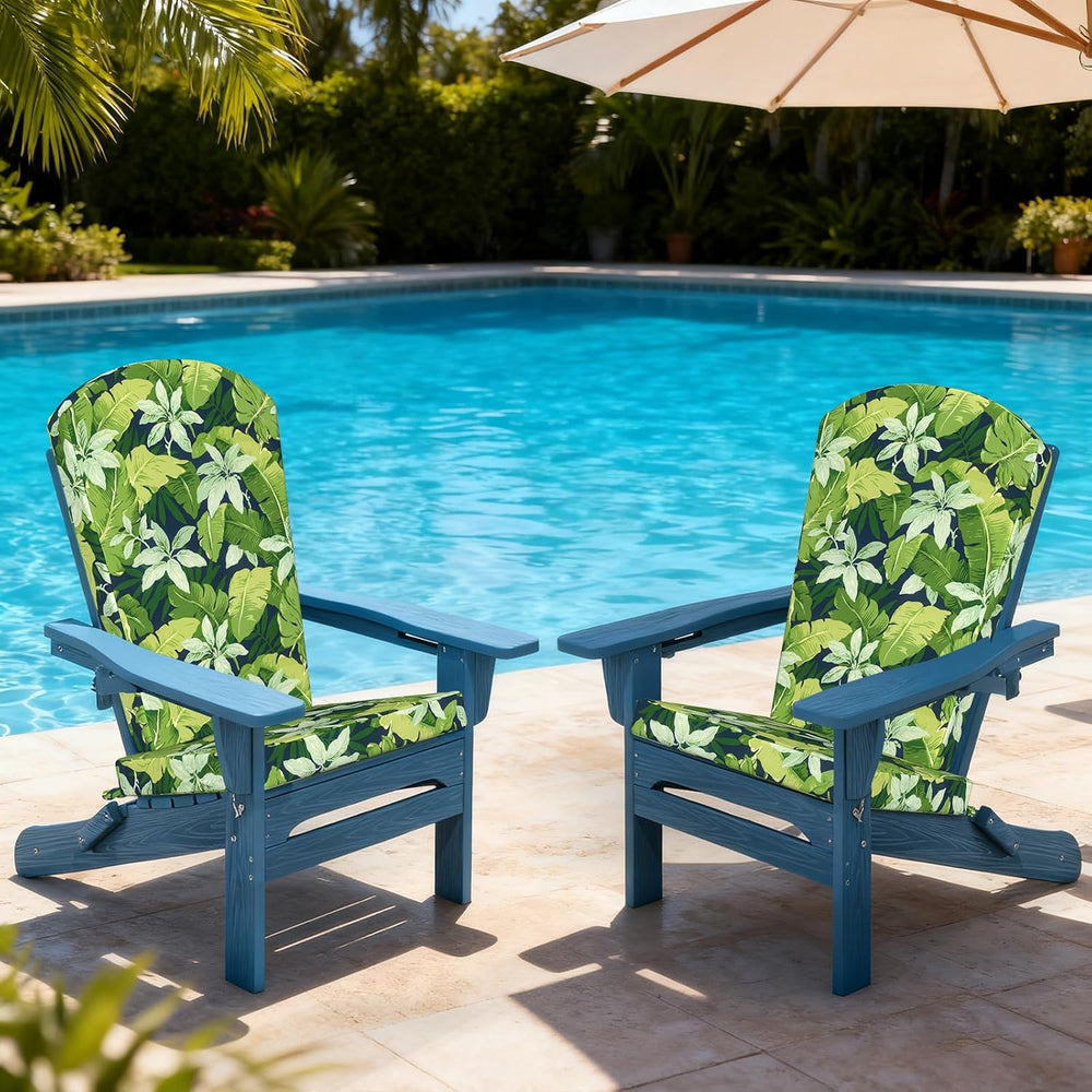 LVTXIII Adirondack Chair Cushions 48x20x2.5 Inch, Water Repellent, Fade Resis...