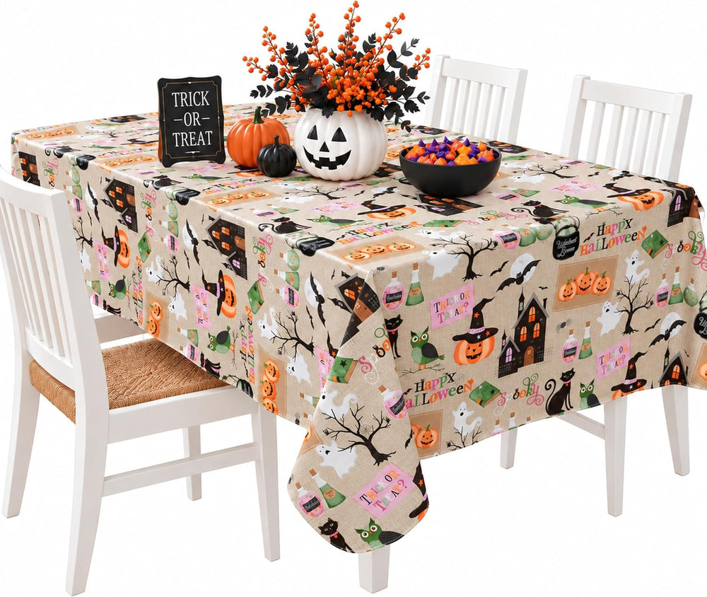 Newbridge Halloween Witches Brew 60 x 120 Inch Rectangle Vinyl Tablecloth