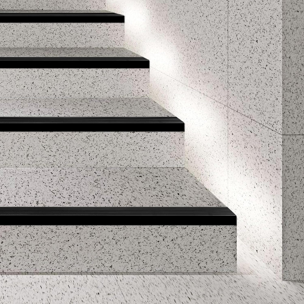 48" Metal Stair Nosing, 2-Pack Self Adhesive Aluminum Stair Edge Protect...