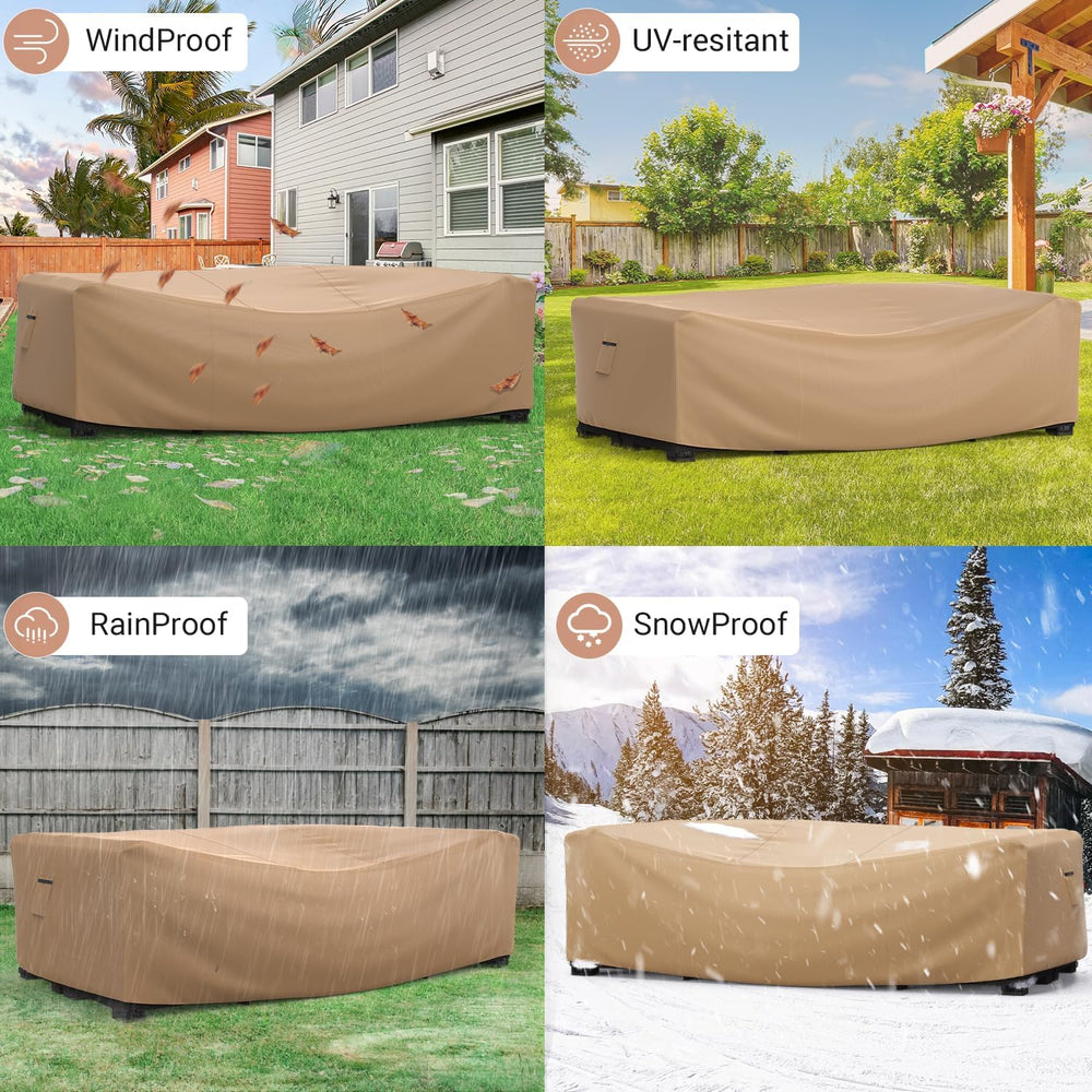 Mrrihand Outdoor Patio Furniture Covers Waterproof 98"Lx78"Wx30&quo...