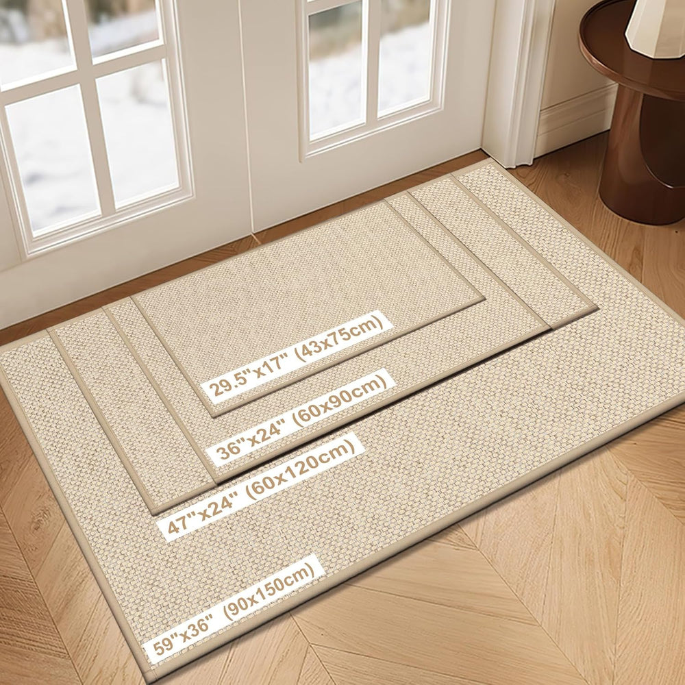LEKEEPGO Door Mat 24"x36", Non Slip Door Mat Indoor Entrance, Rubbe...