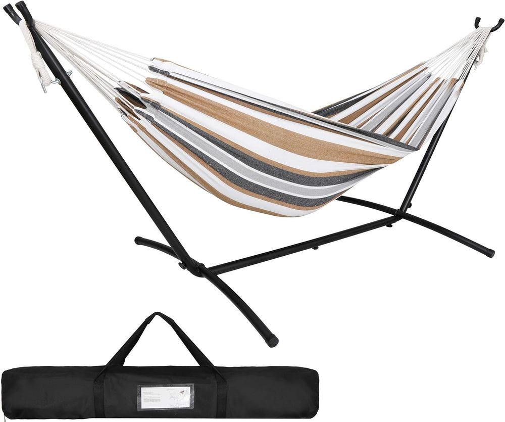 SUPER DEAL Portable 2 Person Hammock with 9FT Hammock Stand, 620 LBS Capacity...